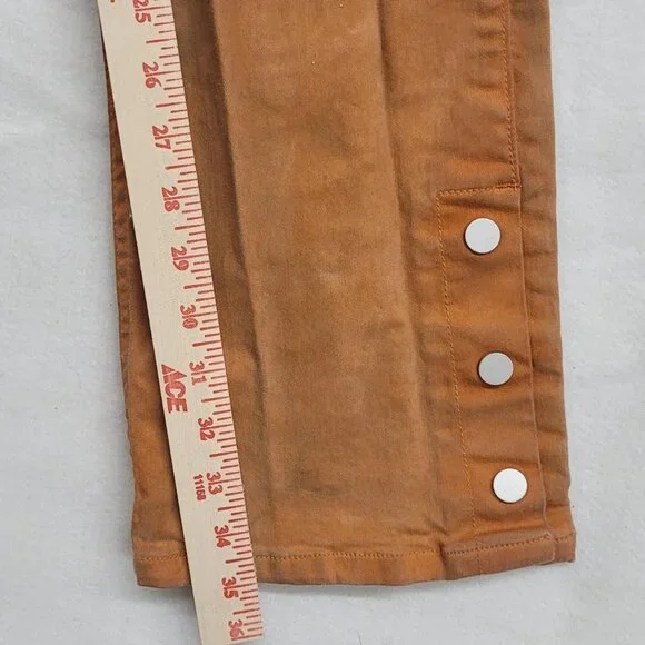 Serenede Stacked Orange Grunge Flare Pants | Men’s 32x34 | Y2K Streetwear Retro - Picture 8 of 8